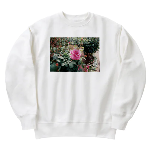 Pink Rose Film Heavyweight Crew Neck Sweatshirt