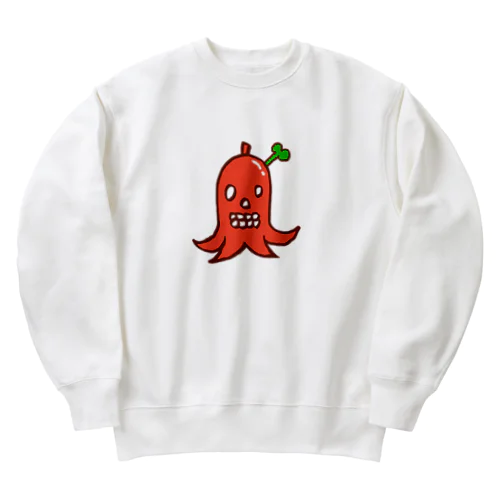 ドクロ風味なタコさんウインナー Heavyweight Crew Neck Sweatshirt