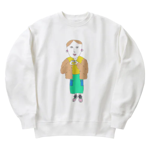 個性派お洒落さん　キーコ Heavyweight Crew Neck Sweatshirt