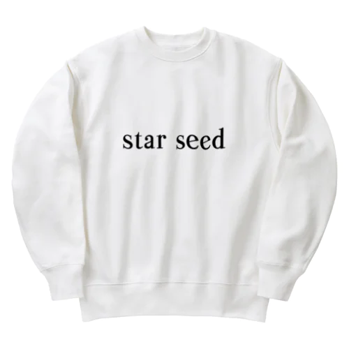 シンプル　star seed デザイン Heavyweight Crew Neck Sweatshirt