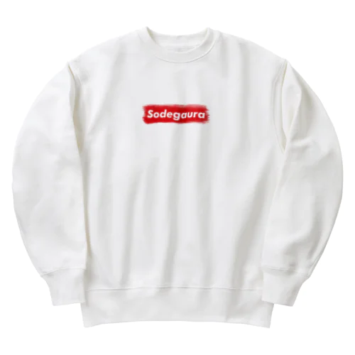 袖ケ浦市 ｜普段づかいできるご当地グッズ｜ブラシボックスロゴ Heavyweight Crew Neck Sweatshirt