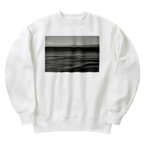 wave_01 Heavyweight Crew Neck Sweatshirt