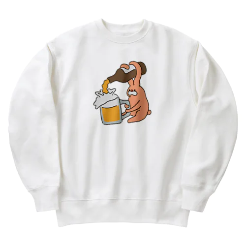 手酌うさぎ Heavyweight Crew Neck Sweatshirt