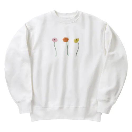 spring flowers Heavyweight Crew Neck Sweatshirt