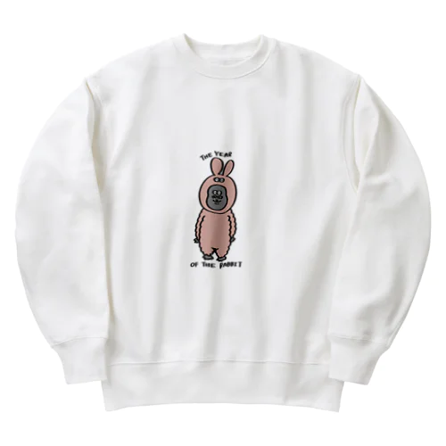 new year ごりら Heavyweight Crew Neck Sweatshirt