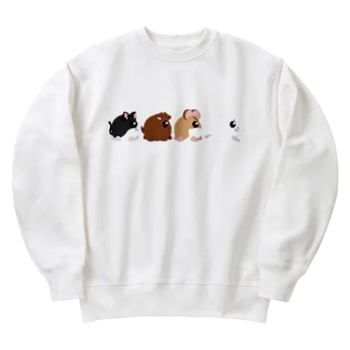 コロコロ動物歩く Heavyweight Crew Neck Sweatshirt