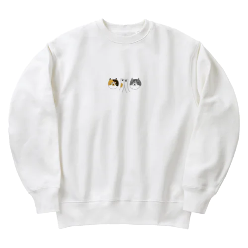 ハイタッチにゃんず Heavyweight Crew Neck Sweatshirt