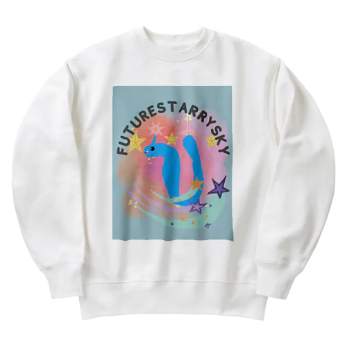 青いドラゴン🐉 Heavyweight Crew Neck Sweatshirt