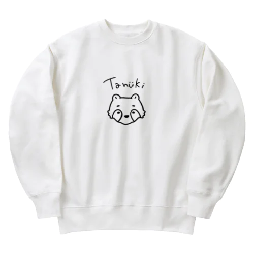 たぬきな推しへ Heavyweight Crew Neck Sweatshirt