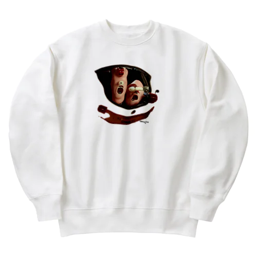 ピタゴラ装置で顎関節矯正 by AI Heavyweight Crew Neck Sweatshirt