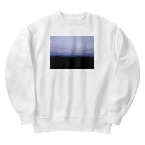 娘ちゃんが撮った空 Heavyweight Crew Neck Sweatshirt