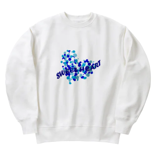 スイートハート　ブルー　青 Heavyweight Crew Neck Sweatshirt