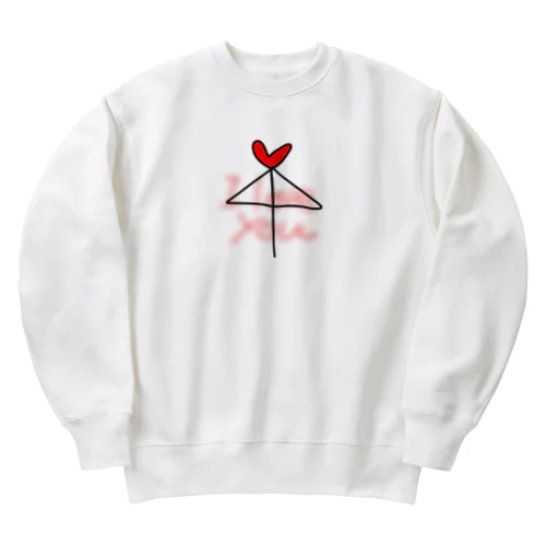 相合い傘 Heavyweight Crew Neck Sweatshirt