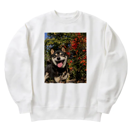 柴犬のけんたろー Heavyweight Crew Neck Sweatshirt