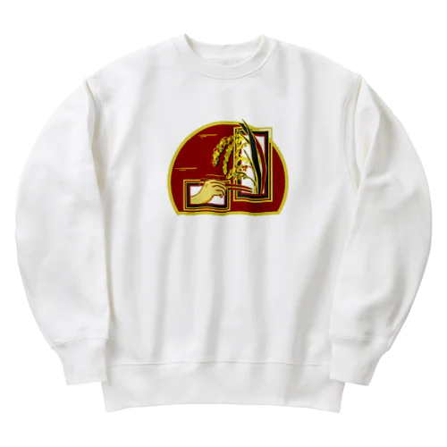 【脱穀してからね】 Heavyweight Crew Neck Sweatshirt