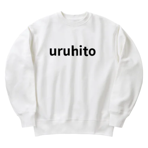 【ウルヒト】シンプルロゴシリーズ Heavyweight Crew Neck Sweatshirt