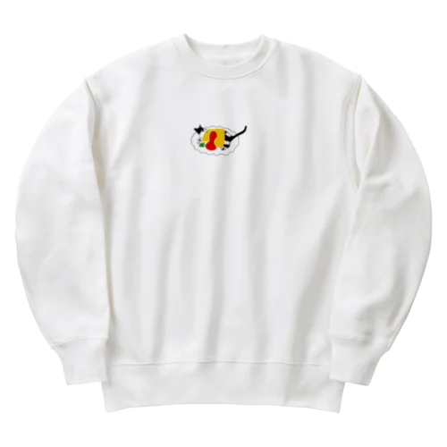 オムライスキャット Heavyweight Crew Neck Sweatshirt