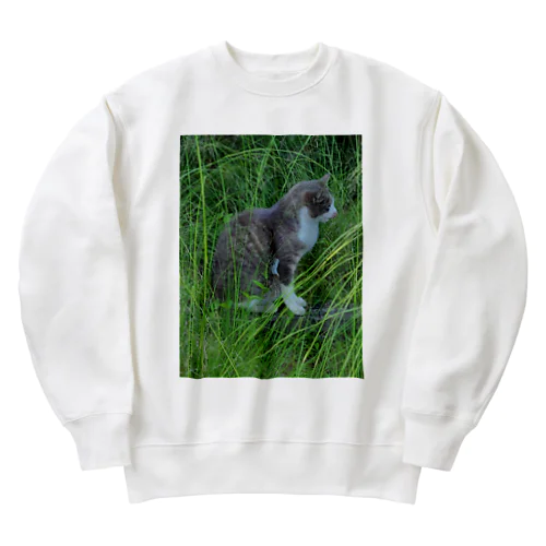 灰白ちゃん Heavyweight Crew Neck Sweatshirt