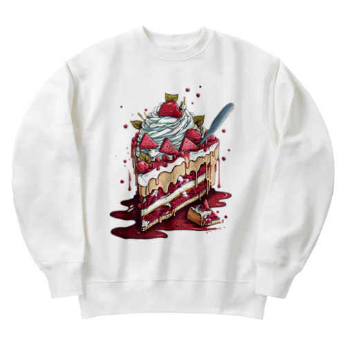 血みどろケーキ Heavyweight Crew Neck Sweatshirt