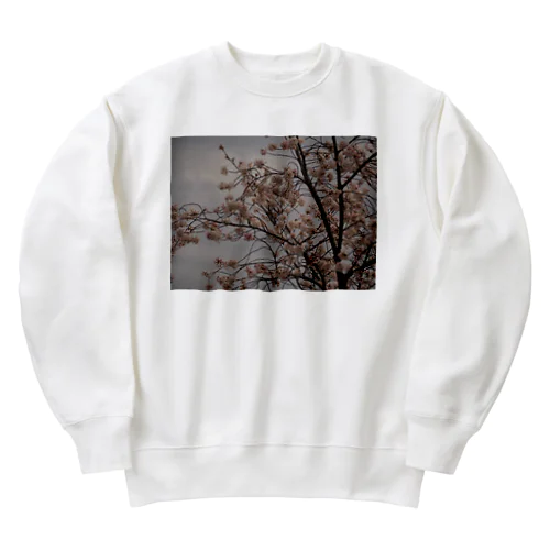 レトロSAKURA Heavyweight Crew Neck Sweatshirt