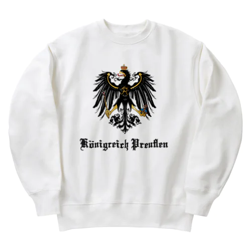 プロイセン王国 国章 Heavyweight Crew Neck Sweatshirt