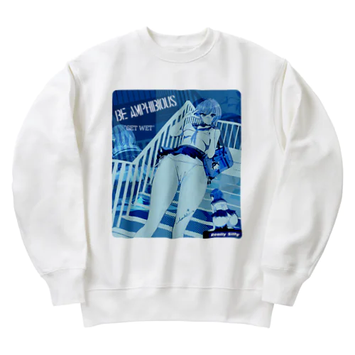 DOLLS, BE AMPHIBIOUS! 水陸両用 エロポップ 0600 Heavyweight Crew Neck Sweatshirt