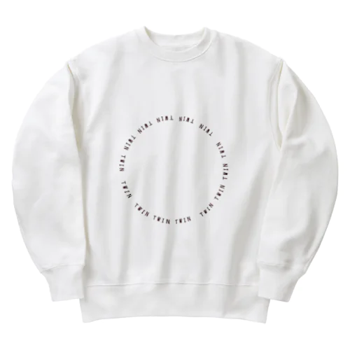 背中がポイントのtwinTシャツ Heavyweight Crew Neck Sweatshirt