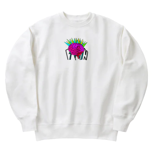 BRAIN-透過- Heavyweight Crew Neck Sweatshirt