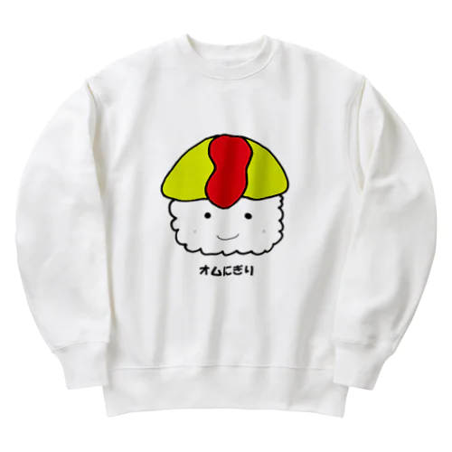 オムにぎり Heavyweight Crew Neck Sweatshirt