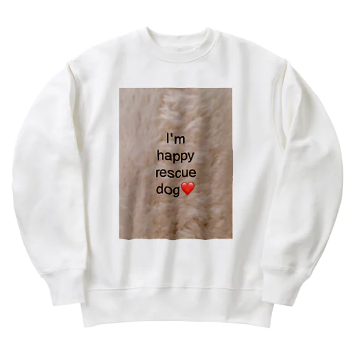 ❤️幸せな保護犬と飼い主さんの為のグッズ❤️ Heavyweight Crew Neck Sweatshirt