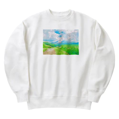 肉まん風景画Ⅱ Heavyweight Crew Neck Sweatshirt