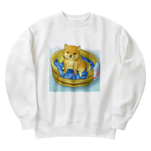 銭湯豆柴　ふろすけくん Heavyweight Crew Neck Sweatshirt