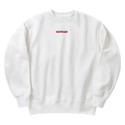 矢野靴店英語版BOXロゴ Heavyweight Crew Neck Sweatshirt