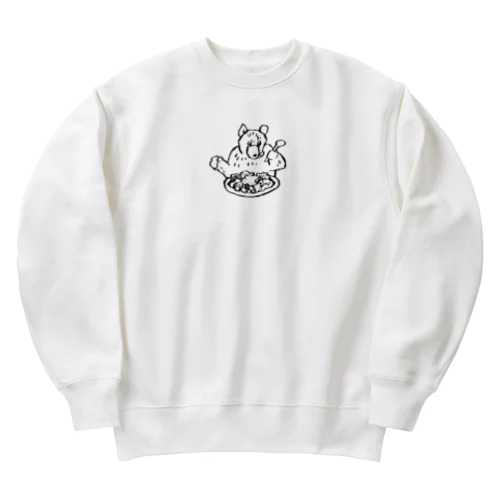 かっぽうかぽうのKAPO Curry カレークレイジーくまさん Heavyweight Crew Neck Sweatshirt