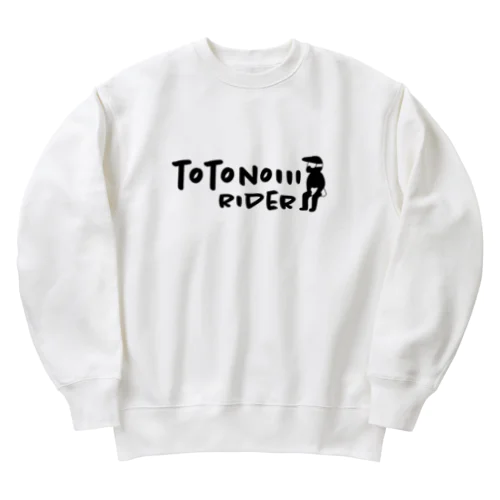 totonoiii rider Heavyweight Crew Neck Sweatshirt