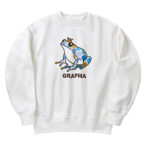 グラフロ/レトロ青/カエル Heavyweight Crew Neck Sweatshirt