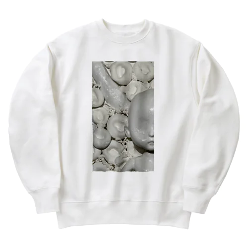 大人でもあり子供でもある(白) Heavyweight Crew Neck Sweatshirt