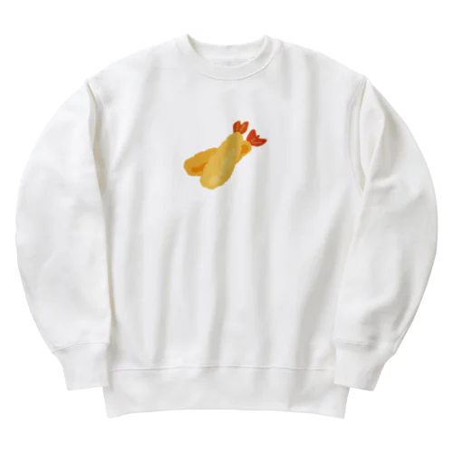 海老天の中のエビ天 Heavyweight Crew Neck Sweatshirt