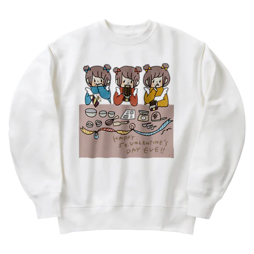 バレンタインのじゅんび Heavyweight Crew Neck Sweatshirt