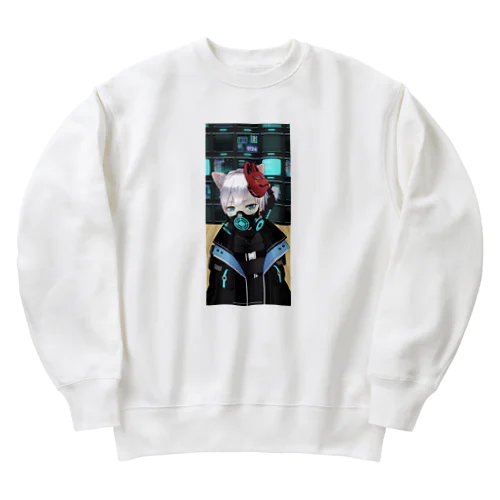 御狐神ハク坊 Heavyweight Crew Neck Sweatshirt