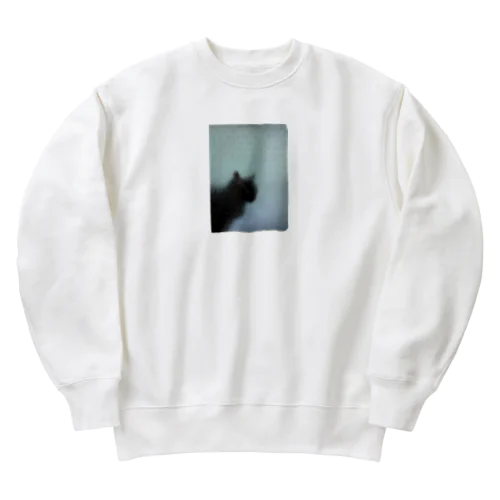 すりガラスの猫 Heavyweight Crew Neck Sweatshirt