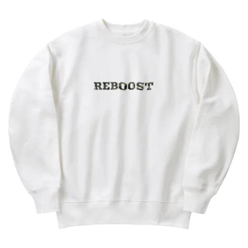 アウトドアな迷彩ロゴ【 REBOOST 】 Heavyweight Crew Neck Sweatshirt