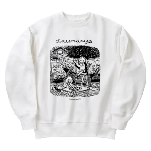 ランドリーズオフィシャル　ロゴ大 Heavyweight Crew Neck Sweatshirt