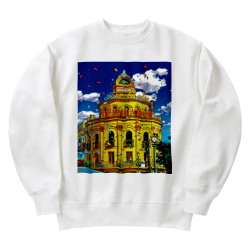 スペイン ヘレス・デ・ラ・フロンテーラの街角 Heavyweight Crew Neck Sweatshirt