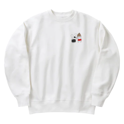 がまんちゃん　セルフロウリュ Heavyweight Crew Neck Sweatshirt