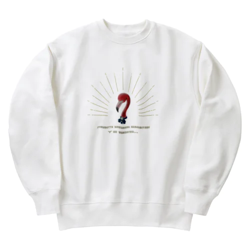 フラミンゴ・リボン Heavyweight Crew Neck Sweatshirt