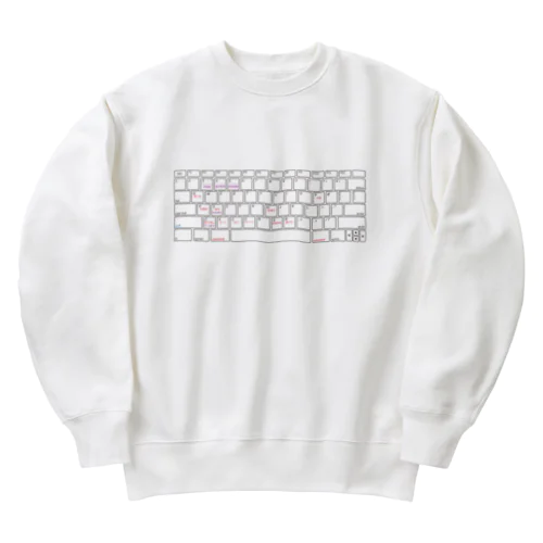 俺の胸でショートカットキーの練習していきなよ Heavyweight Crew Neck Sweatshirt