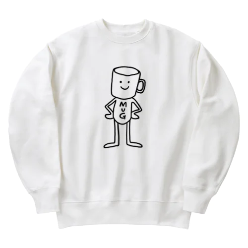 MUG(白） Heavyweight Crew Neck Sweatshirt