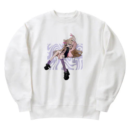 オリジナルイラスト文字なしver. Heavyweight Crew Neck Sweatshirt