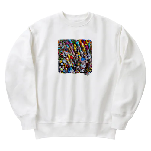 錠菓連鎖 by AI Heavyweight Crew Neck Sweatshirt